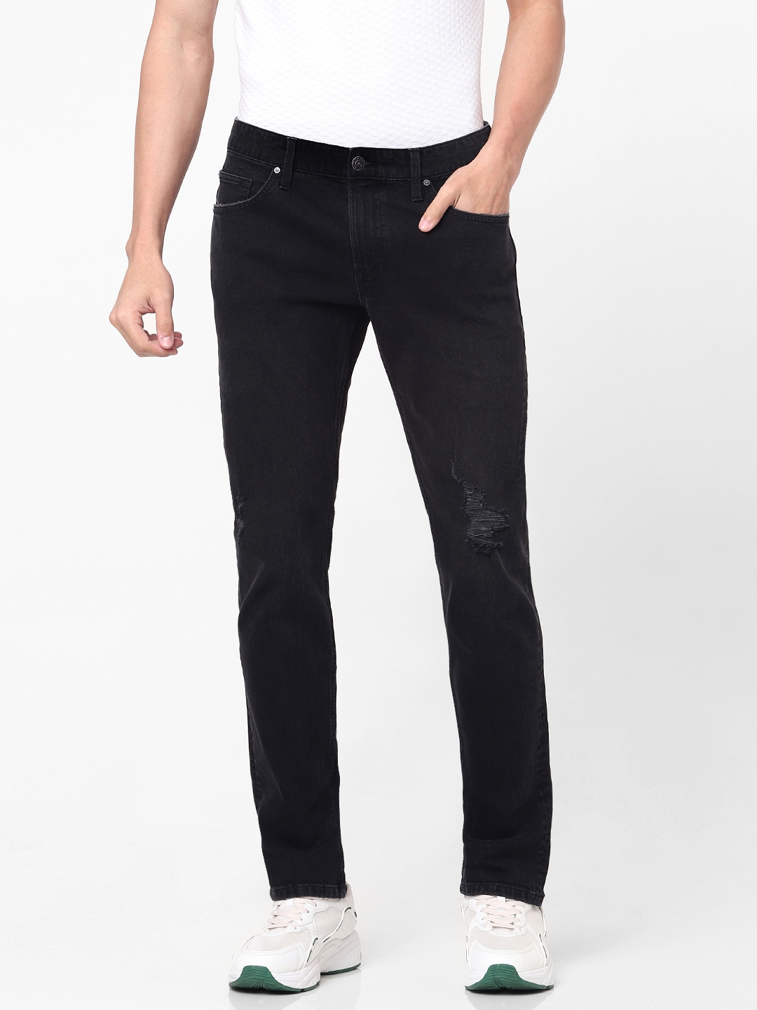 celio | Men's Noir Cotton Denim Jeans