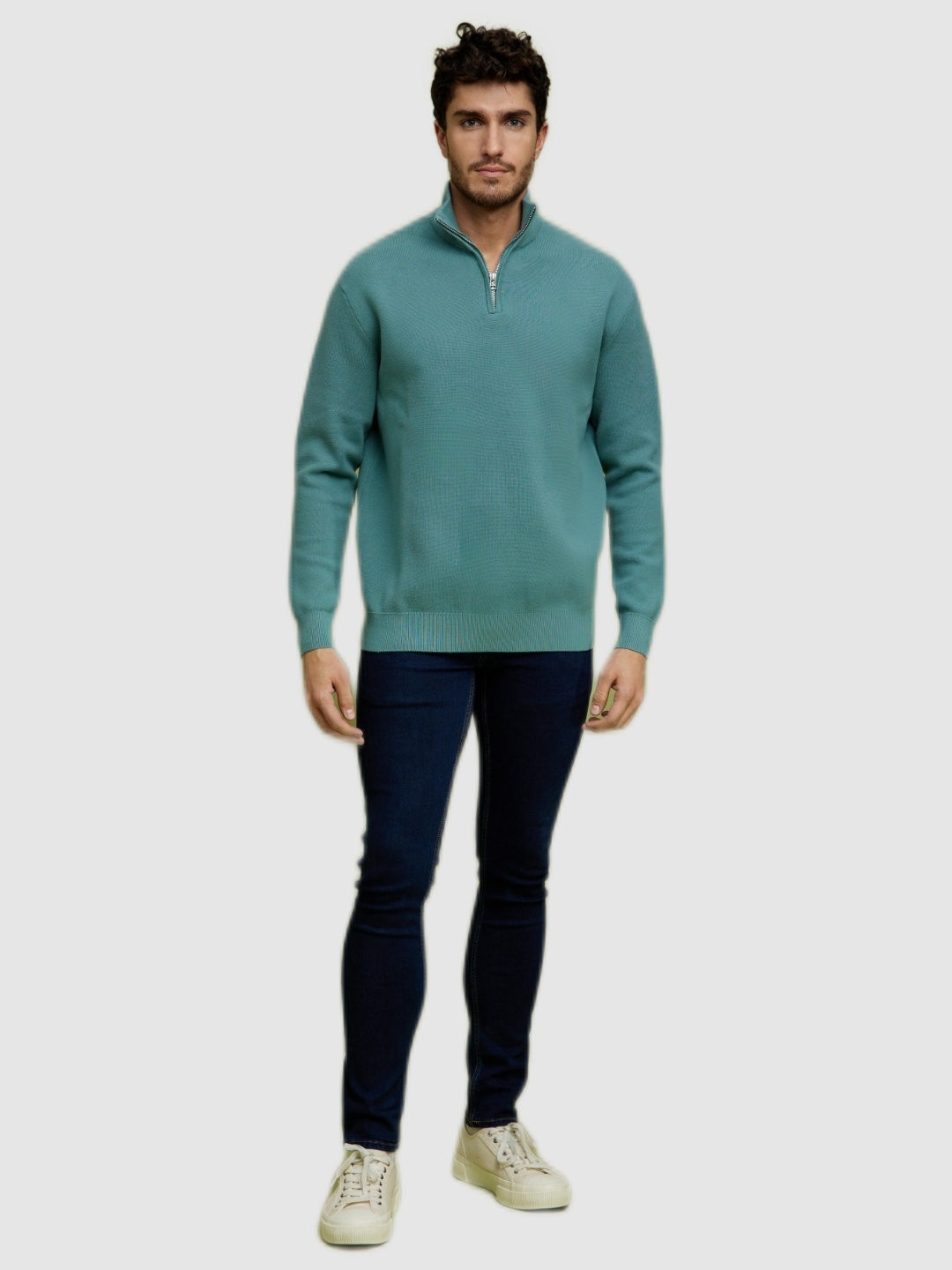 celio | Celio Men's Green Solid Sweaters
