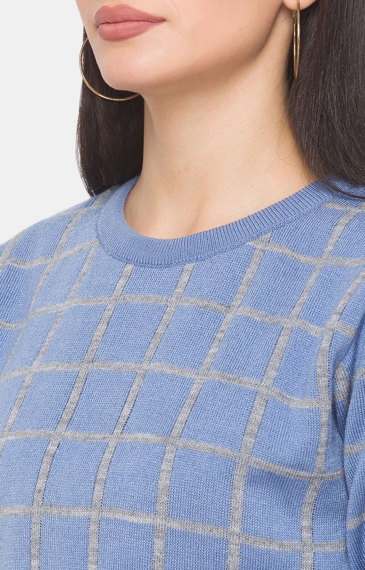 globus | Blue Checked Sweater 5