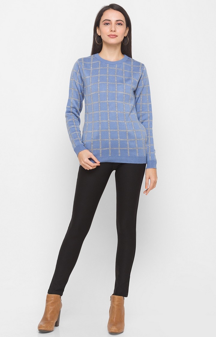 globus | Blue Checked Sweater 1