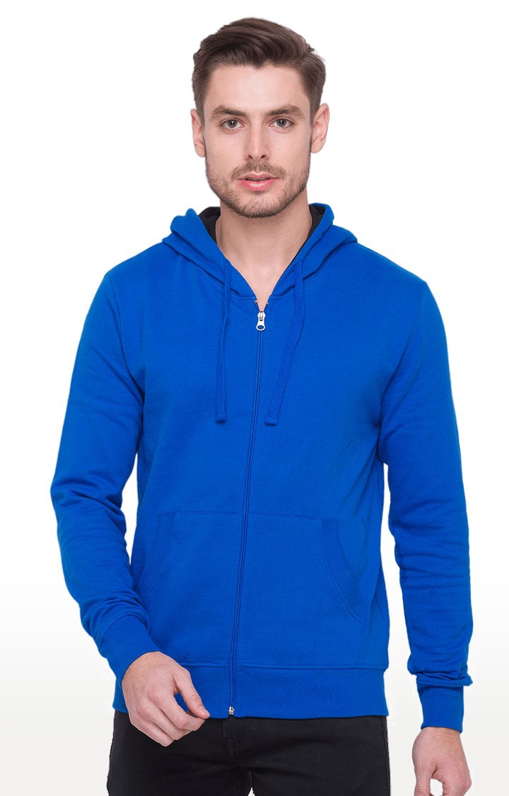 Blue Solid Sweatshirt