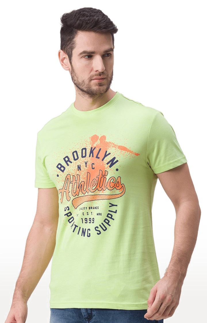 Globus Green Printed Tshirt