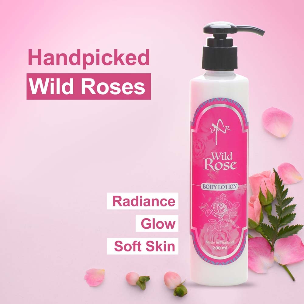 UXR Bath & Body Wild Rose Body Lotion 200ML ( Pack of 3 )