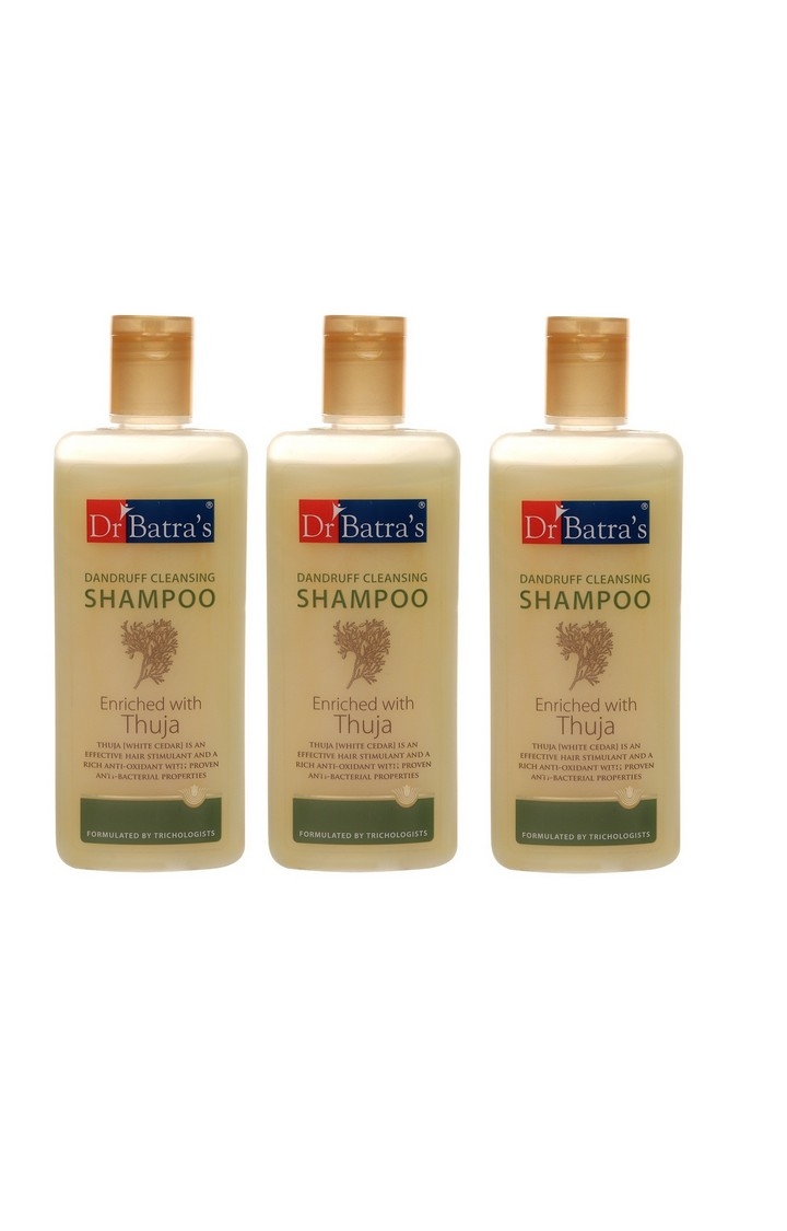Dr Batra's | Dr Batra's Dandruff Cleansing Shampoo Enriched With Thuja - 200 ml (Pack of 3)