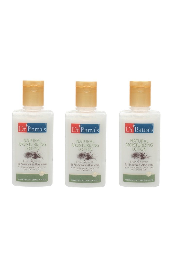 Dr Batra's | Dr Batra's Natural Moisturizing Lotion Enriched With Echinacea Aloe Vera - 100 ml (Pack of 3)
