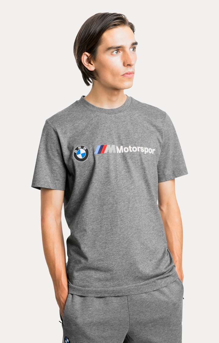 BMW MMS Logo Tee Medium Gray Heather