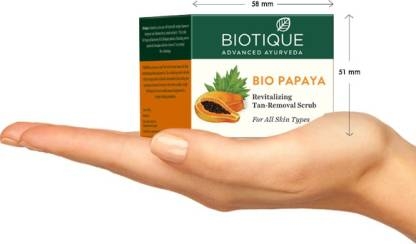 Biotique Advanced Ayurveda | Biotique Bio Papaya Revitalizing Tan-Removal Scrub (75G)