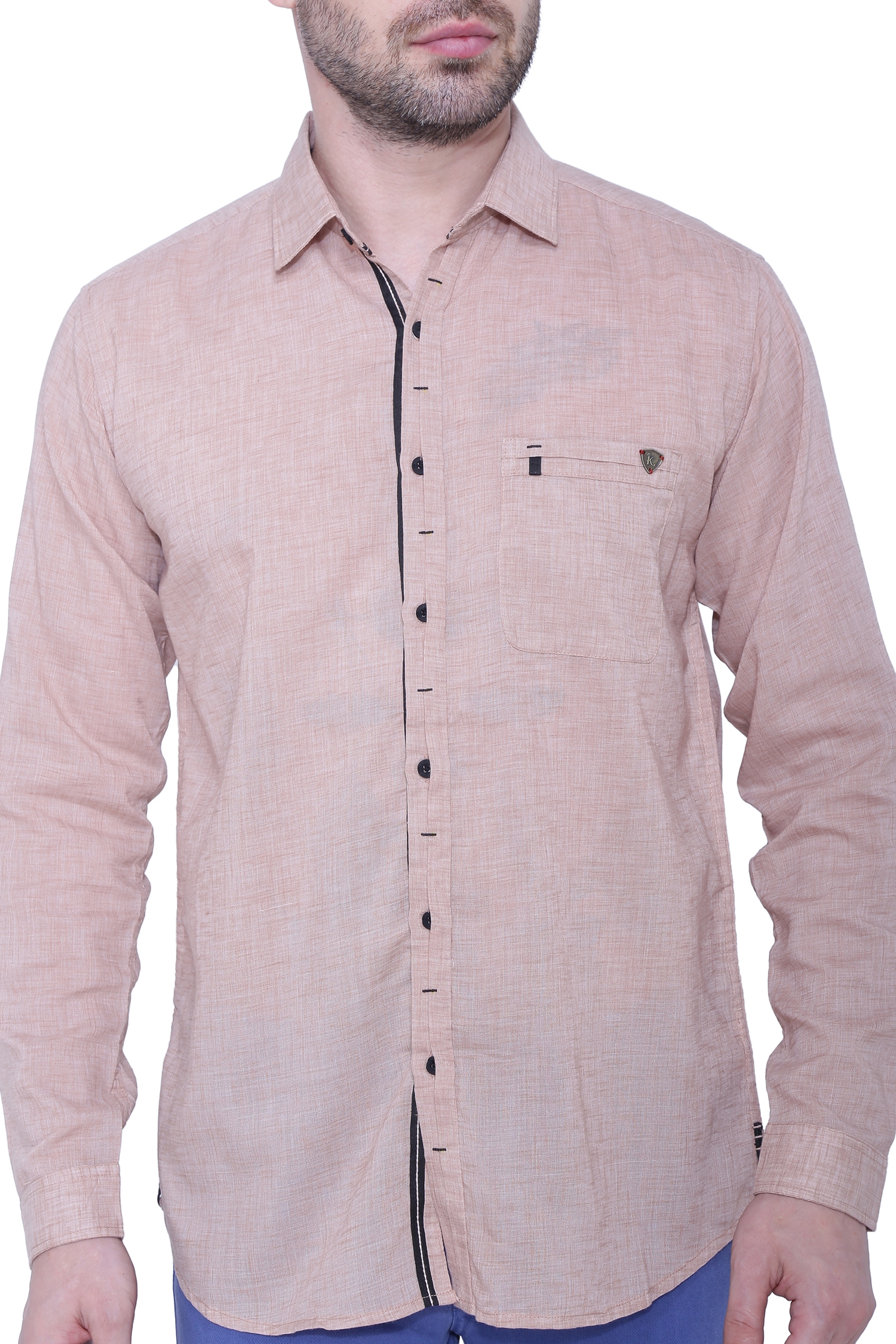 Kuons Avenue Men's Linen Casual Shirt-KACLFS1389A