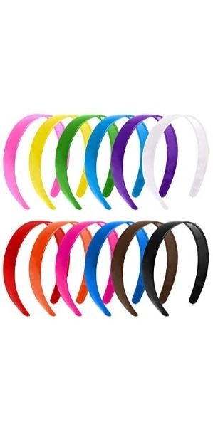 LACE IT | Plastic Hair Bands for Girls & women ( Multi-Color) Pack Of 12