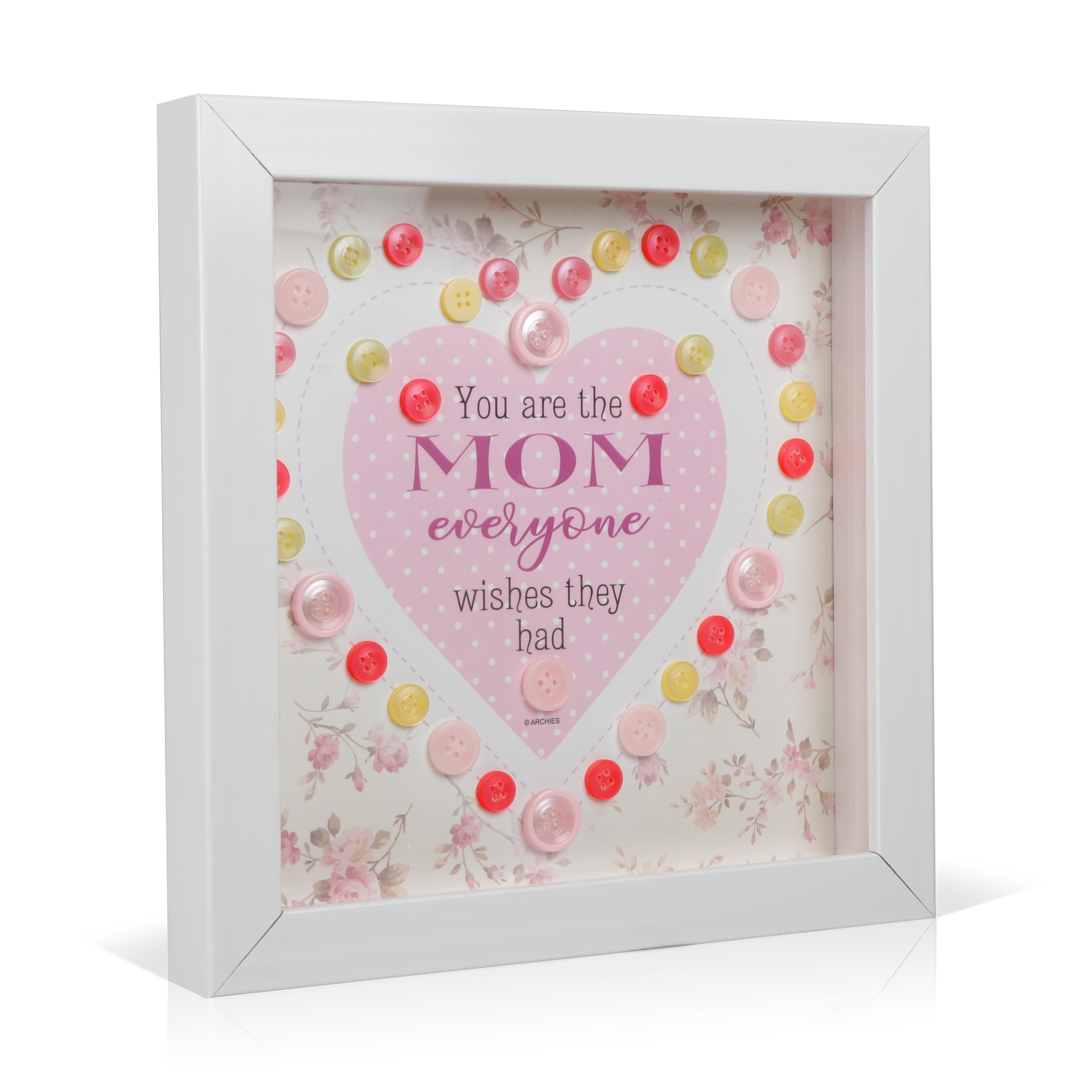 Archies | Archies KEEPSAKE BUTTON FRAME :YOU ARE THE MOM For gifting and Home décor 1