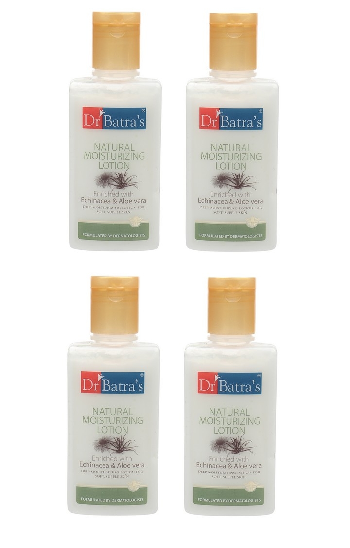 Dr Batra's Natural Moisturizing Lotion Enriched With Echinacea Aloe Vera - 100 ml (Pack of 4)