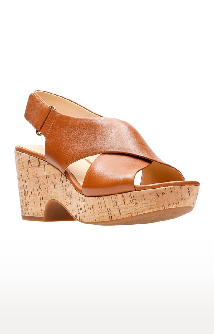 Brown Wedge Sandals for Women's