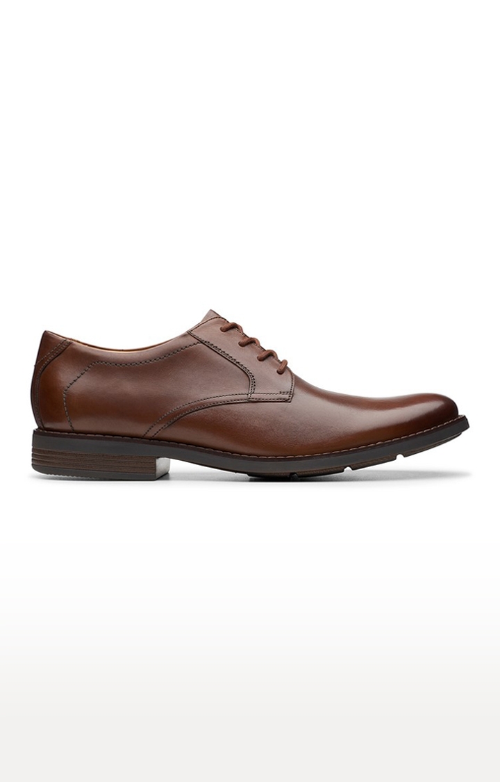 Men's Brown Leather Derby Shoes
