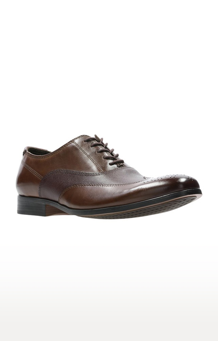 Men's Brown Leather Oxfords