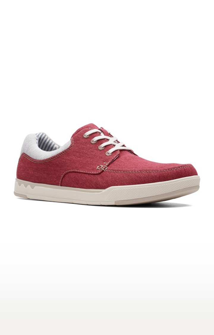 Men's Red Casual Lace-ups