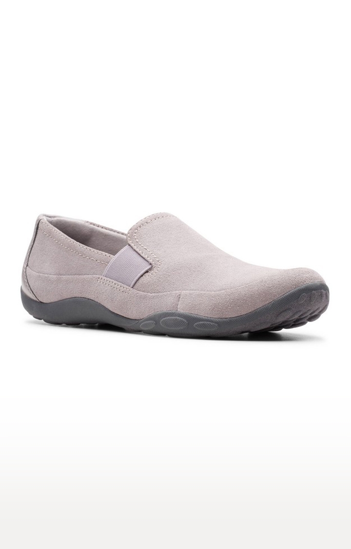 Grey Casual Slip-on Shoes for Women's