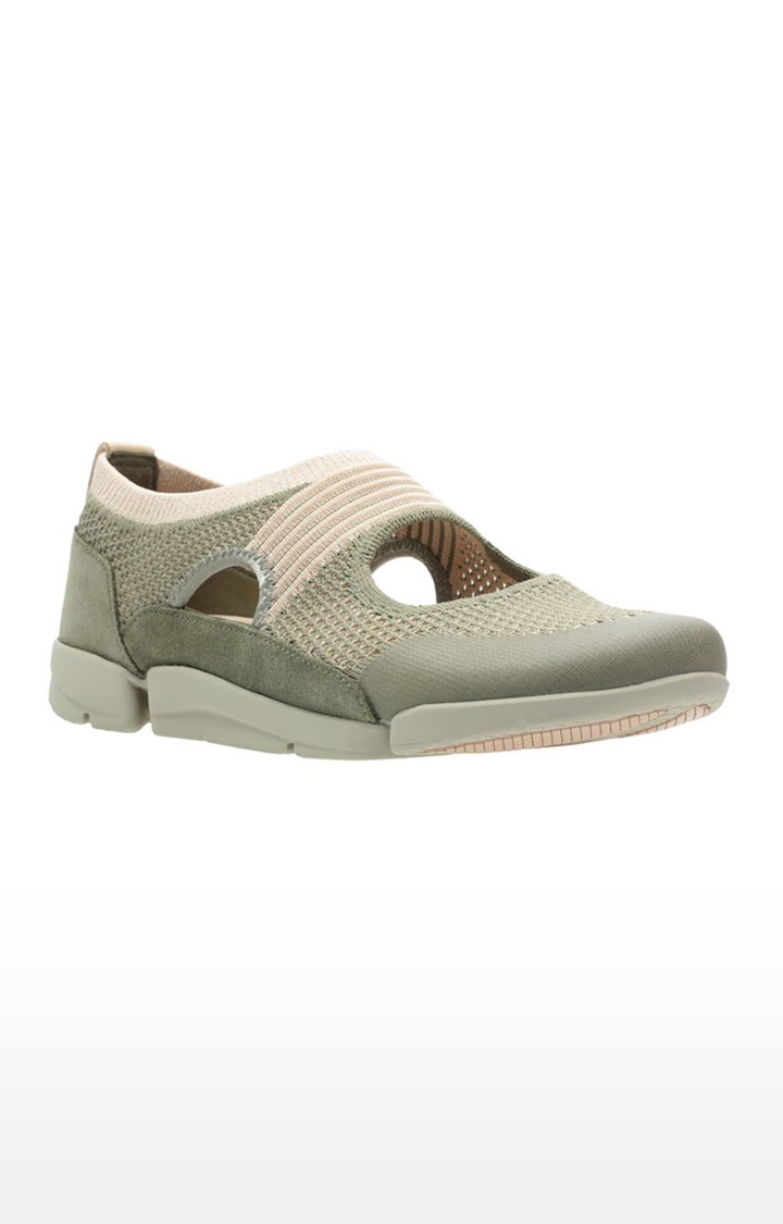 Green Casual Slip-on Shoes for Women's