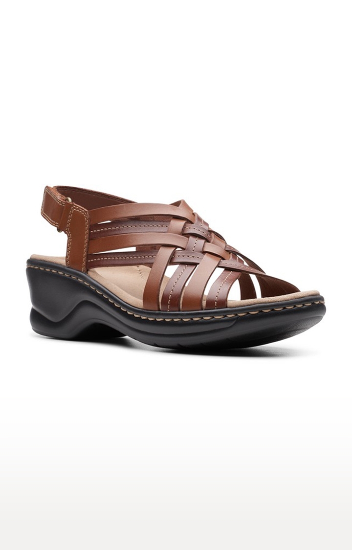 Brown Wedge Sandals for Women's