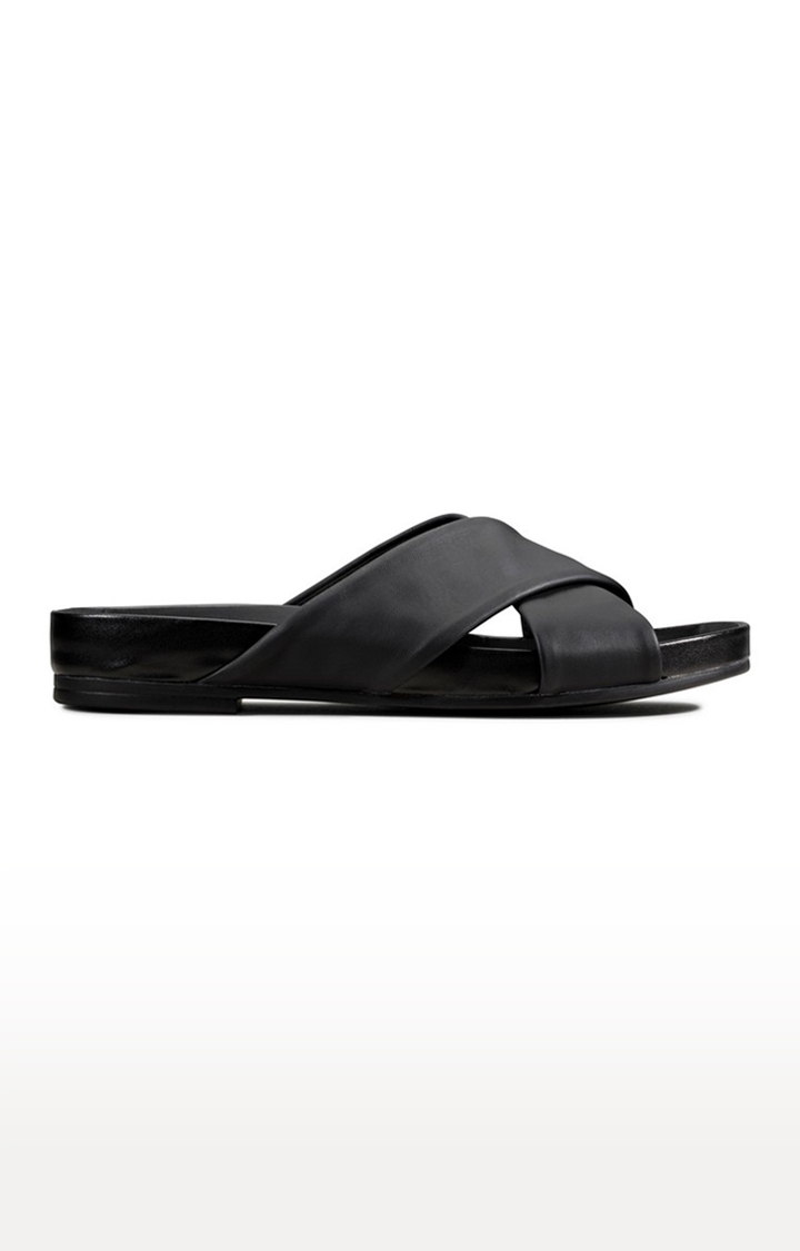 Clarks | Women's Black Leather Sandals