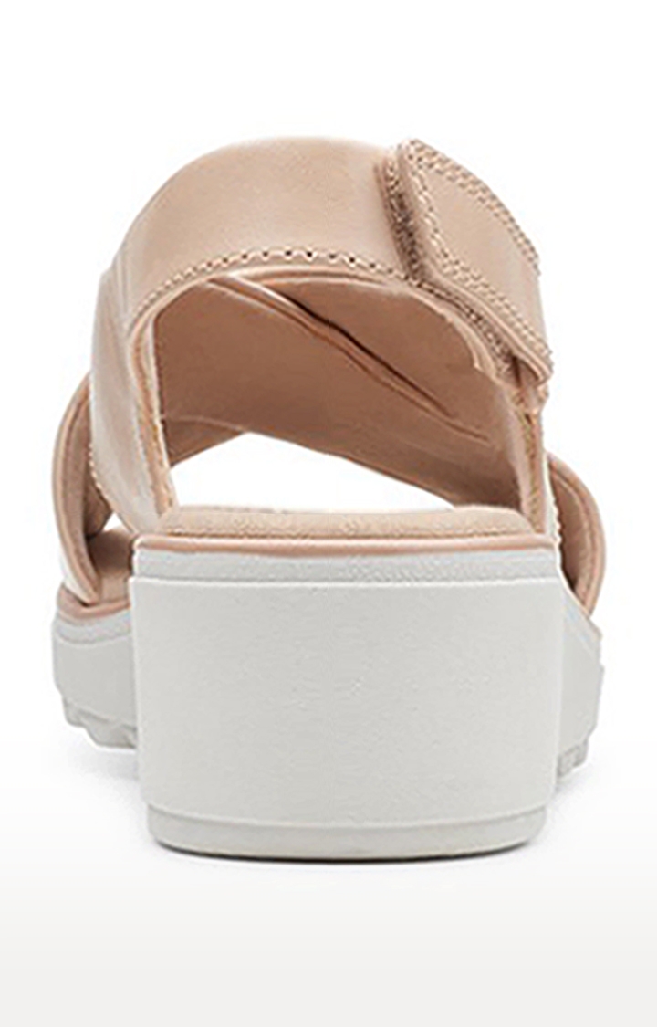 Women's Pink Leather Sandals