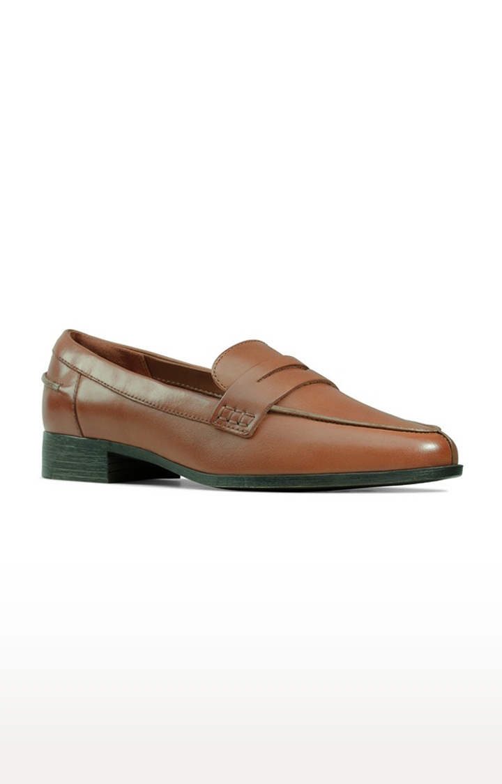 Women's Brown Leather Loafers