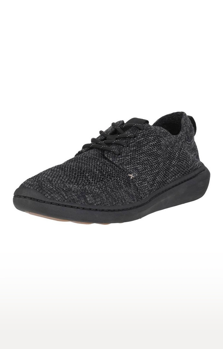 Men's Black and Grey Casual Lace-ups