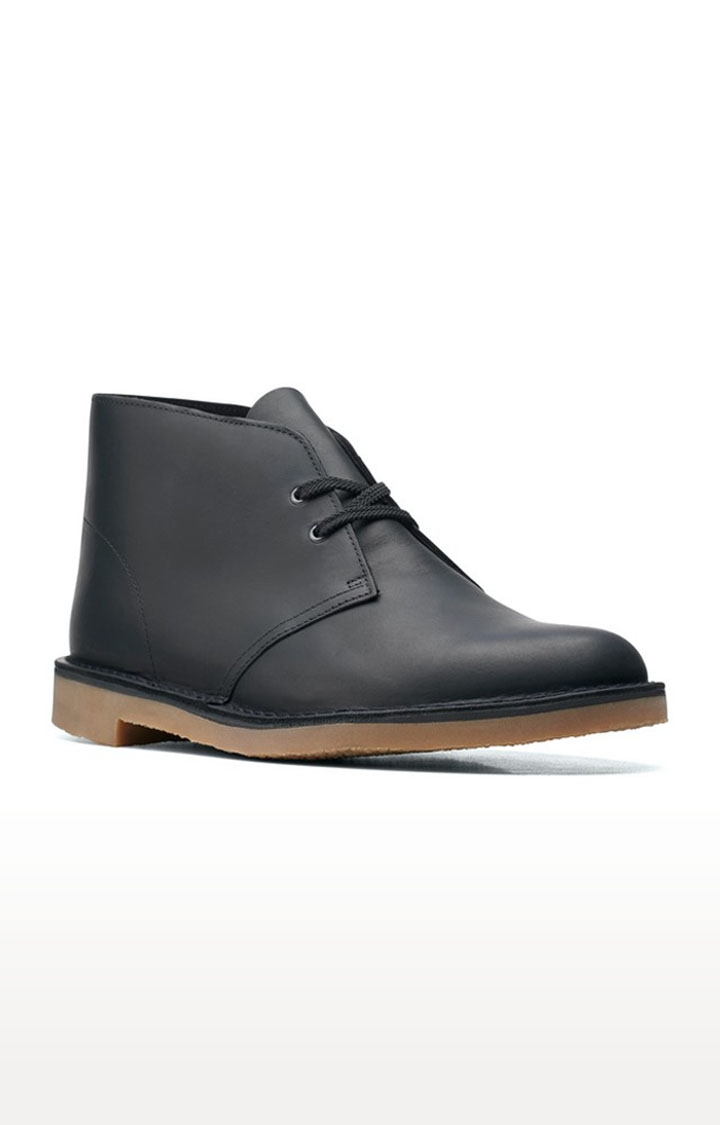 Black Leather Men's Boots