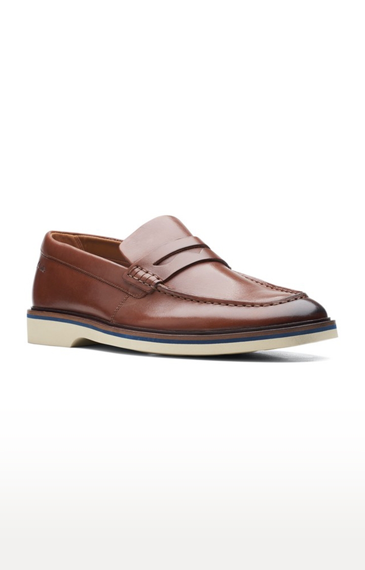 Men's Brown Leather Loafers