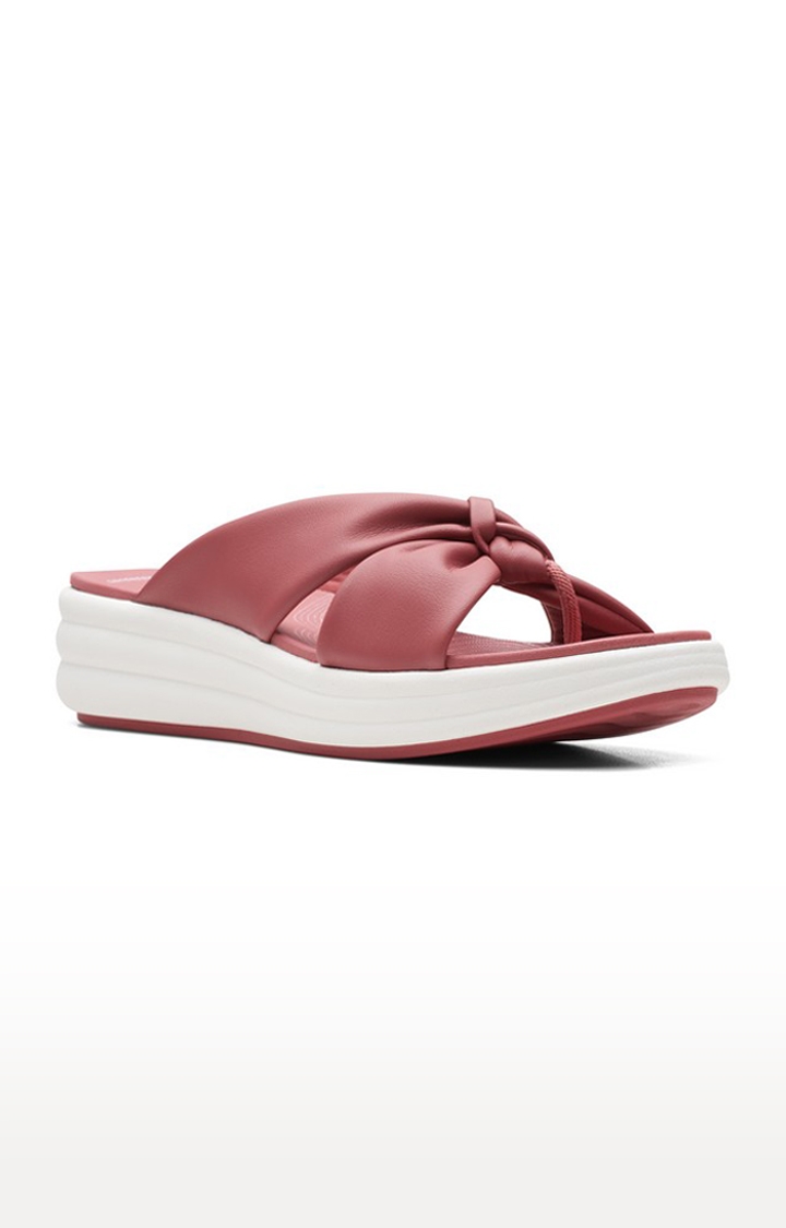 Women's Pink Synthetic Sandals