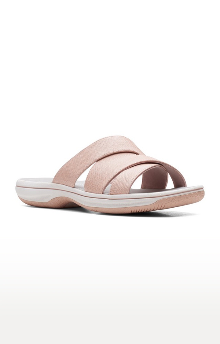 Women's Pink Synthetic Sandals