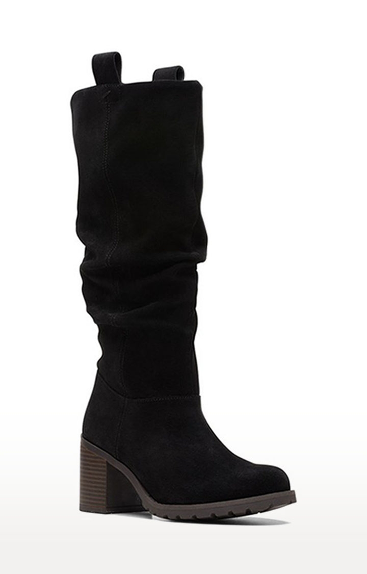 Black Suede Women's Boots