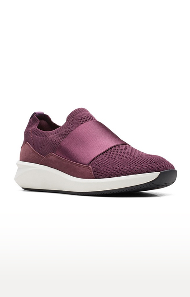 Clarks | Red Casual Slip-on Shoes for Women's