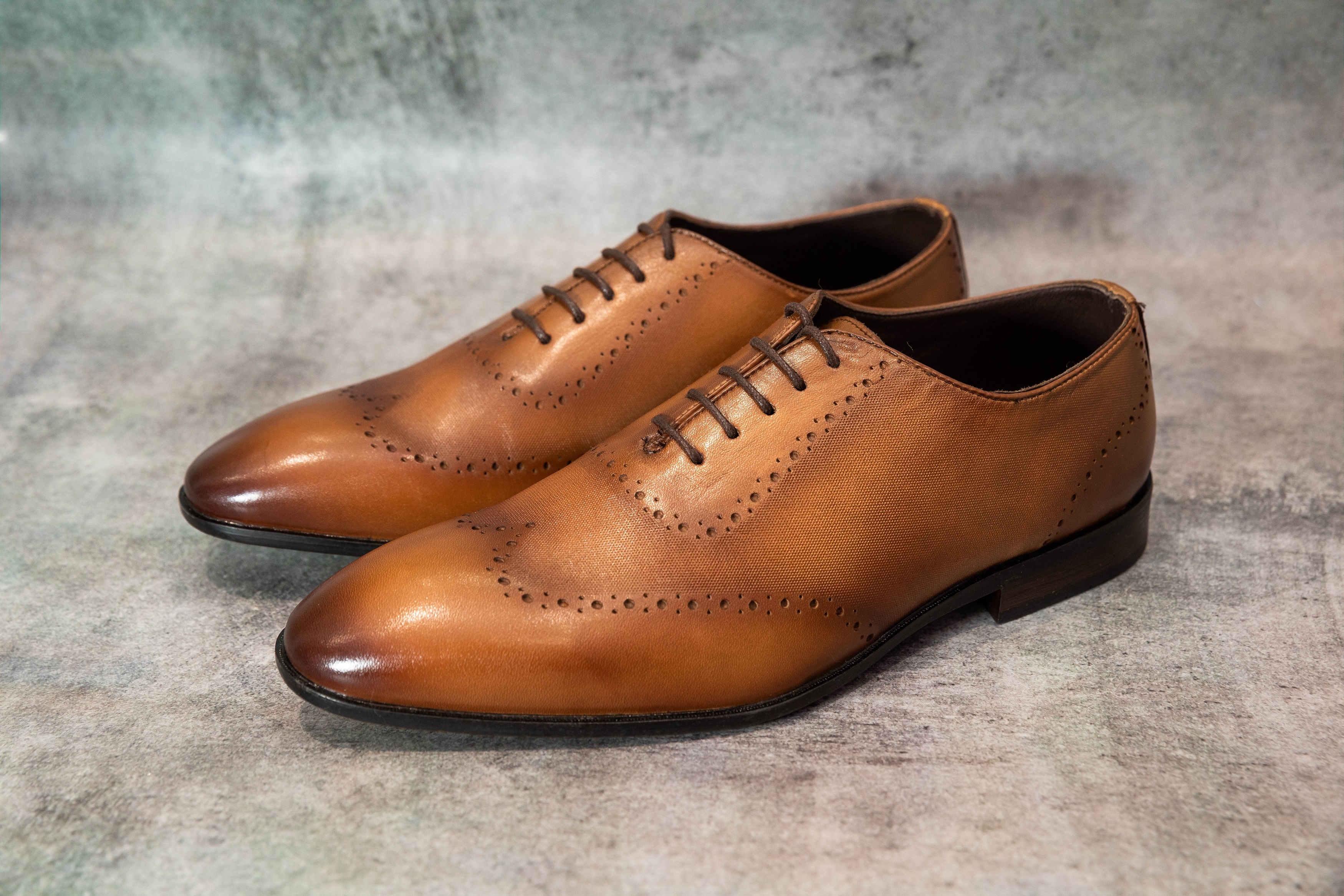 Imperio | Imperio Tan Men Leather Formal Lace Ups