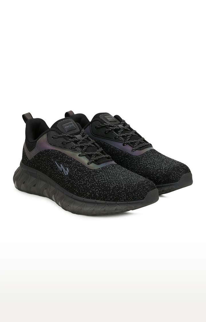 Campus Shoes | Black Ree-Flect Outdoor Sport Shoes