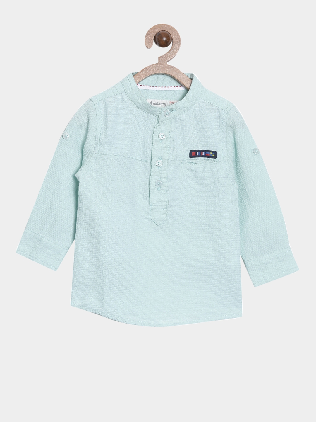 Nuberry | Nuberry Boys Casual Pastel green Shirt