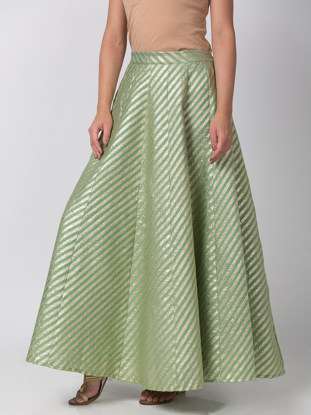 Buy Ethnicity Sap Green Chanderi Jacquard Women Skirt - Ethnicity | Fynd -  Online Fashion &amp; Beauty Shopping for Men, Women, Boys &amp; Girls | www.fynd.com
