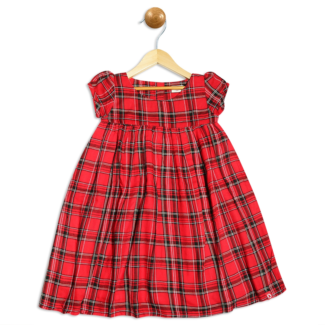 Pinehill | Pinehill Kids Girls Smocked Red Check Dress