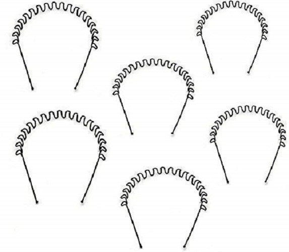 LACE IT | Zigzag Headband For Unisex Wavy Hair Band For Boys And Girls ,(Pack of 6)