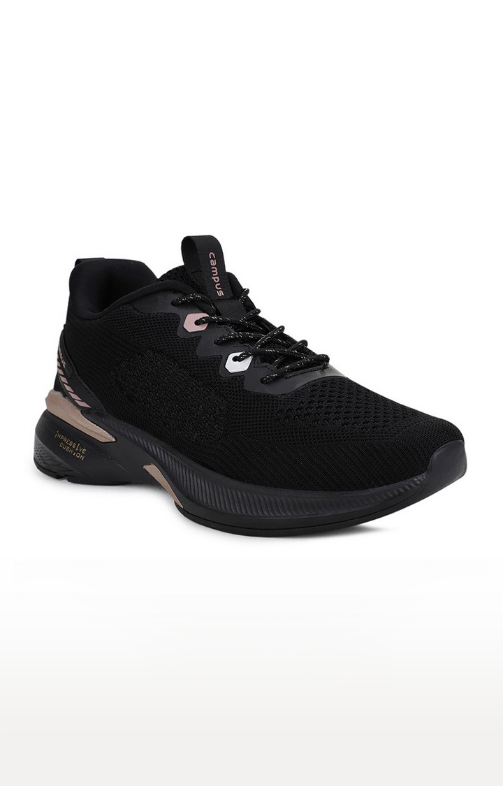 Campus Shoes | Black KEREN Running Shoes