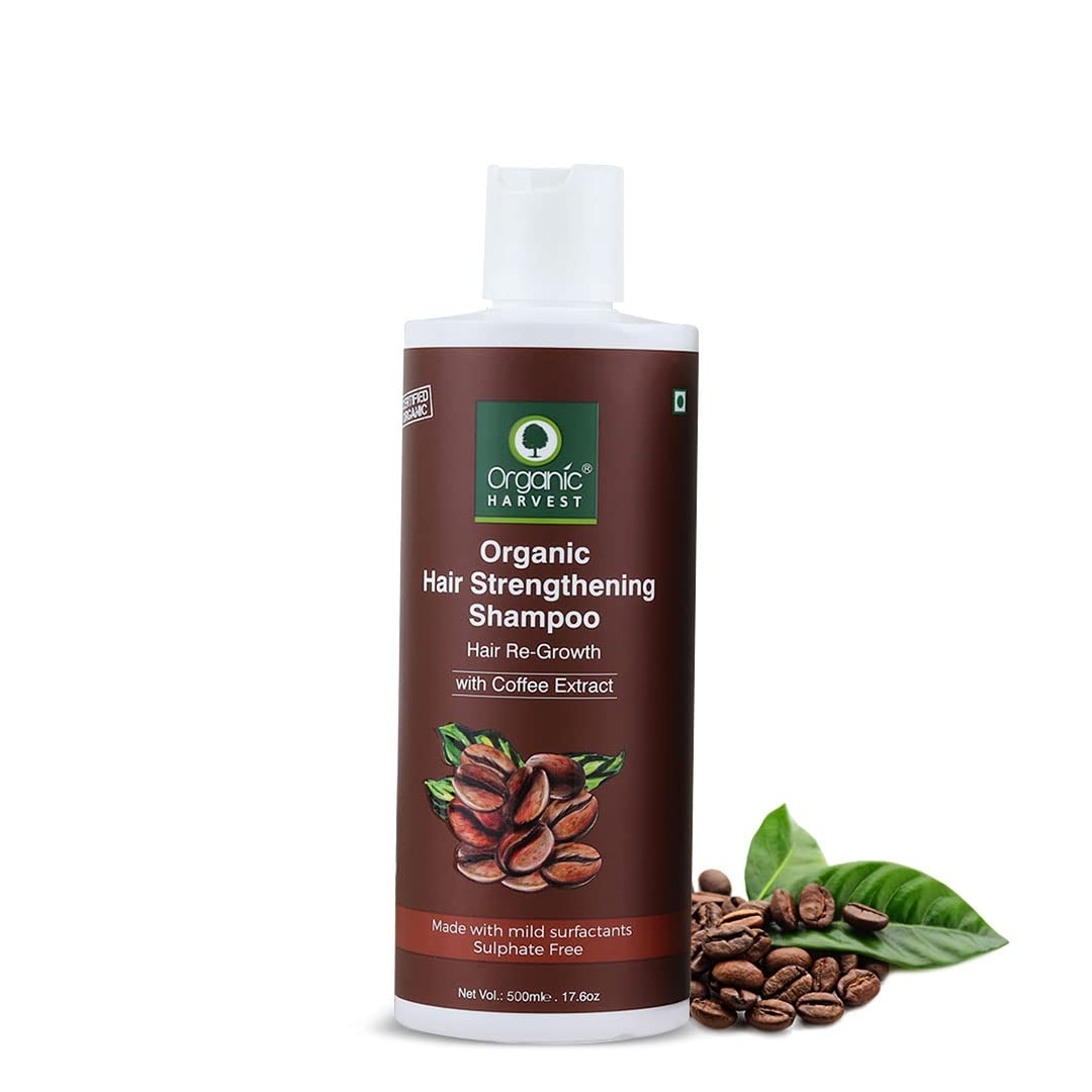 Organic Harvest | Organic Harvest Coffee Shampoo For Hair Fall Control & Hair Growth, Hair Strengthening Shampoo for Women - 500ml