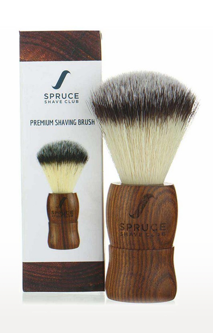 Spruce Shave Club | Spruce Shave Club Shaving Brush | Genuine Wood | Imitation Badger Hair
