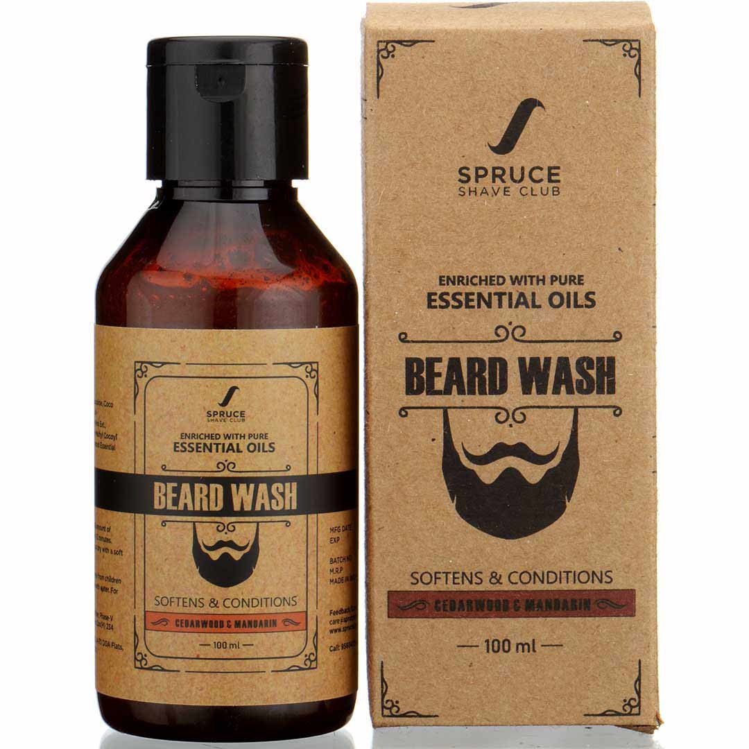 Spruce Shave Club | Spruce Shave Club Natural Beard Wash |Sulfate & Paraben Free | Cedarwood & Mandarin
