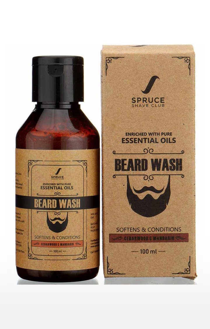 Spruce Shave Club | Spruce Shave Club Natural Beard Wash |Sulfate & Paraben Free | Cedarwood & Mandarin