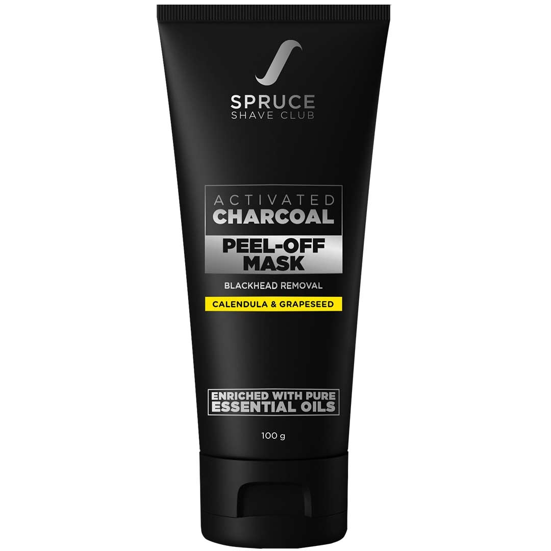 Spruce Shave Club | Spruce Shave Club Charcoal Peel Off Mask For Blackhead Removal | With Pure Essential Oils