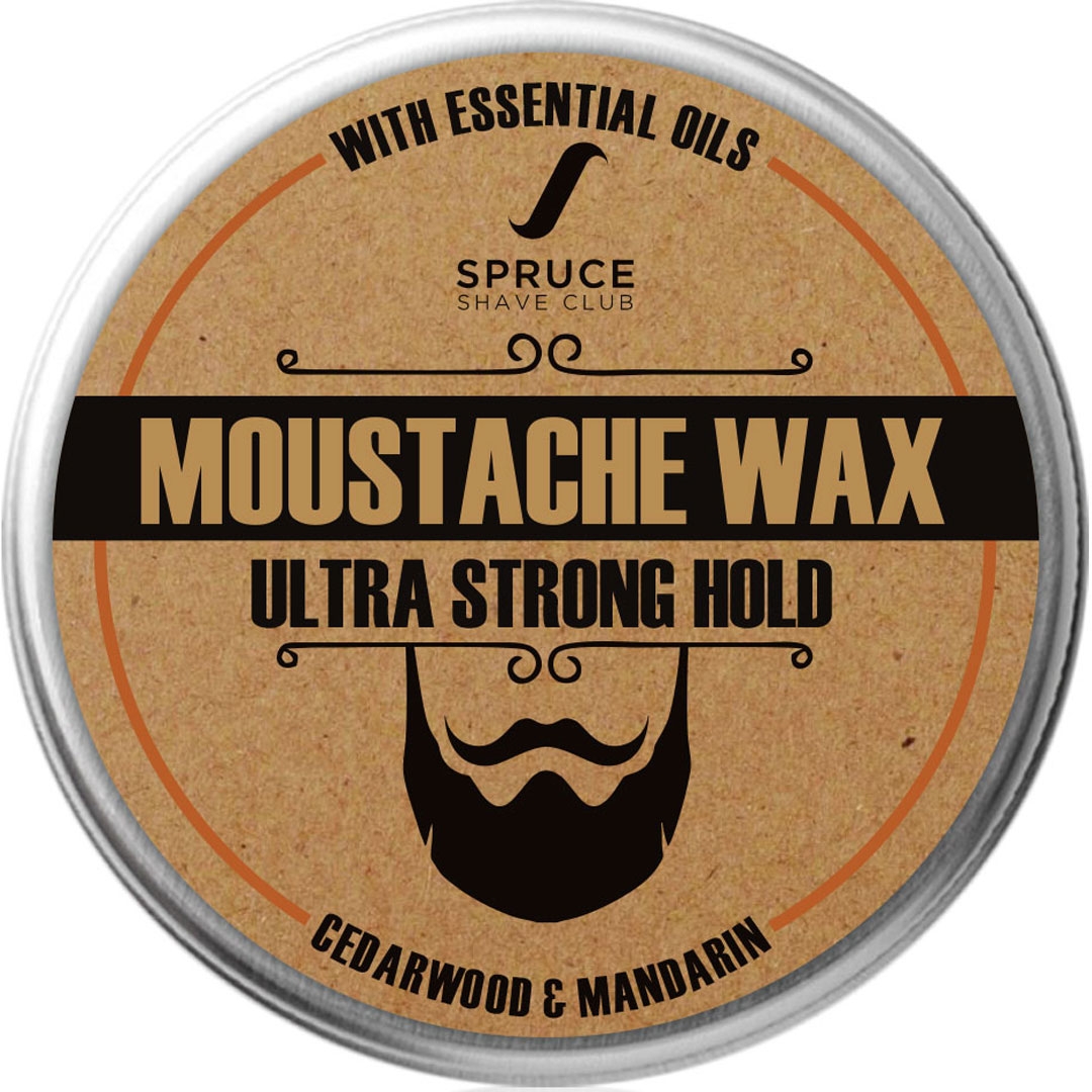 Spruce Shave Club | Spruce Shave Club Beard & Moustache Wax | Ultra Strong Hold | Natural Wax | Cedarwood & Mandarain