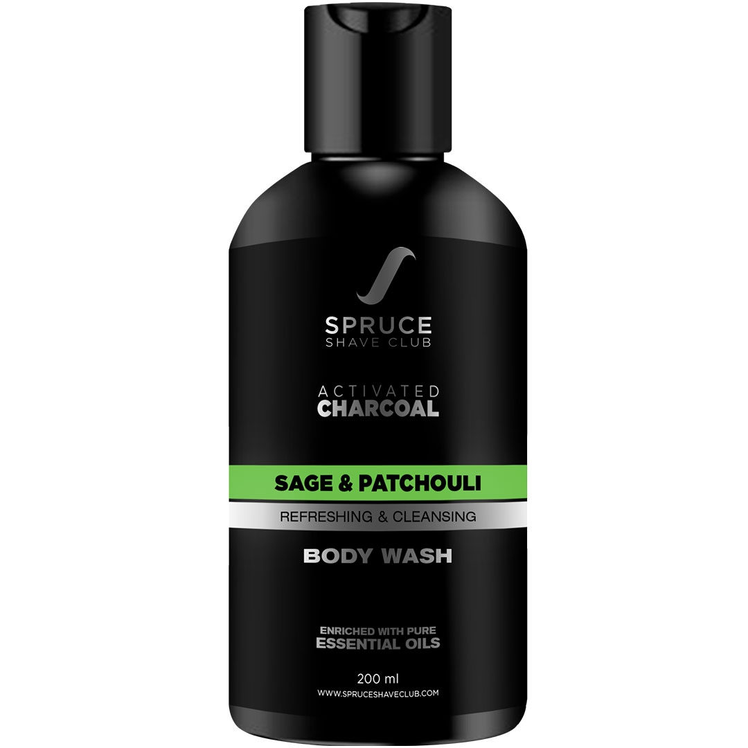 Spruce Shave Club | Spruce Shave Club Charcoal Natural Body Wash For Men | With Essential Oils | Sulfate & Paraben Free