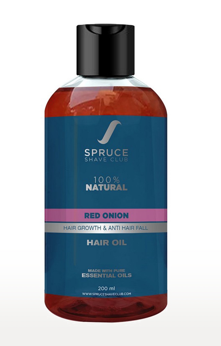 Spruce Shave Club | Spruce Shave Club Red Onion Hair Oil For Hair Growth & Hair Fall Control | 100% Natural | No Mineral Oils