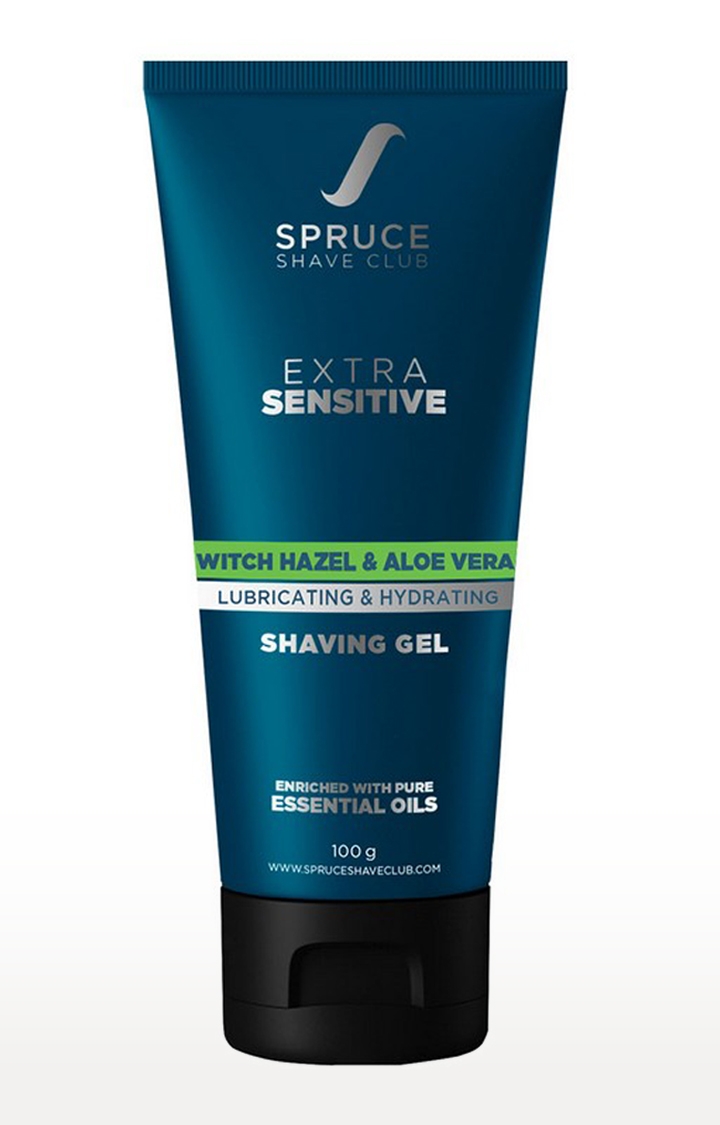 Spruce Shave Club | Spruce Shave Club Extra Sensitive Shaving Gel | Witch Hazel & Aloe Vera | Sulfate & Paraben Free