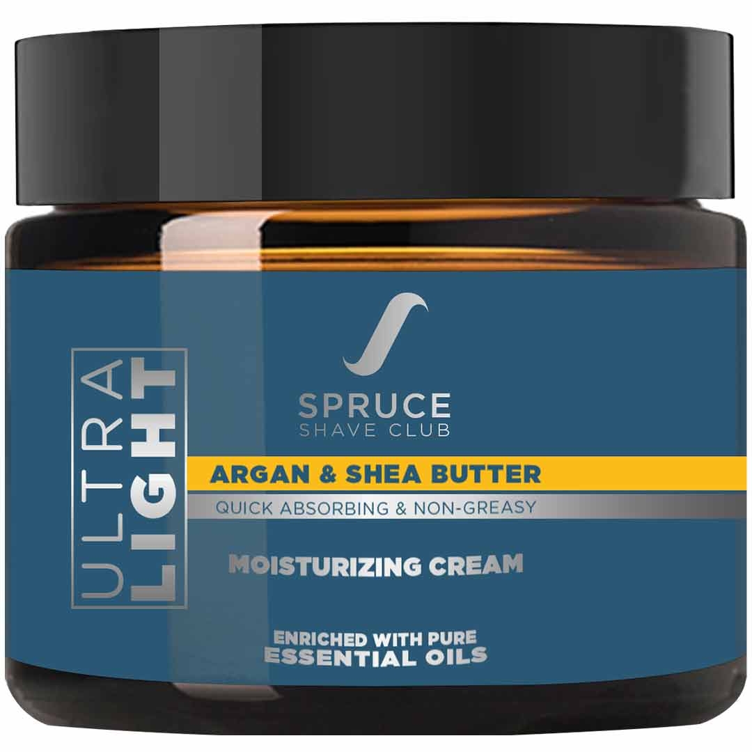 Spruce Shave Club | Spruce Shave Club Natural Moisturizer For Men | Ultra Light & Non Greasy | Argan & Shea Butter