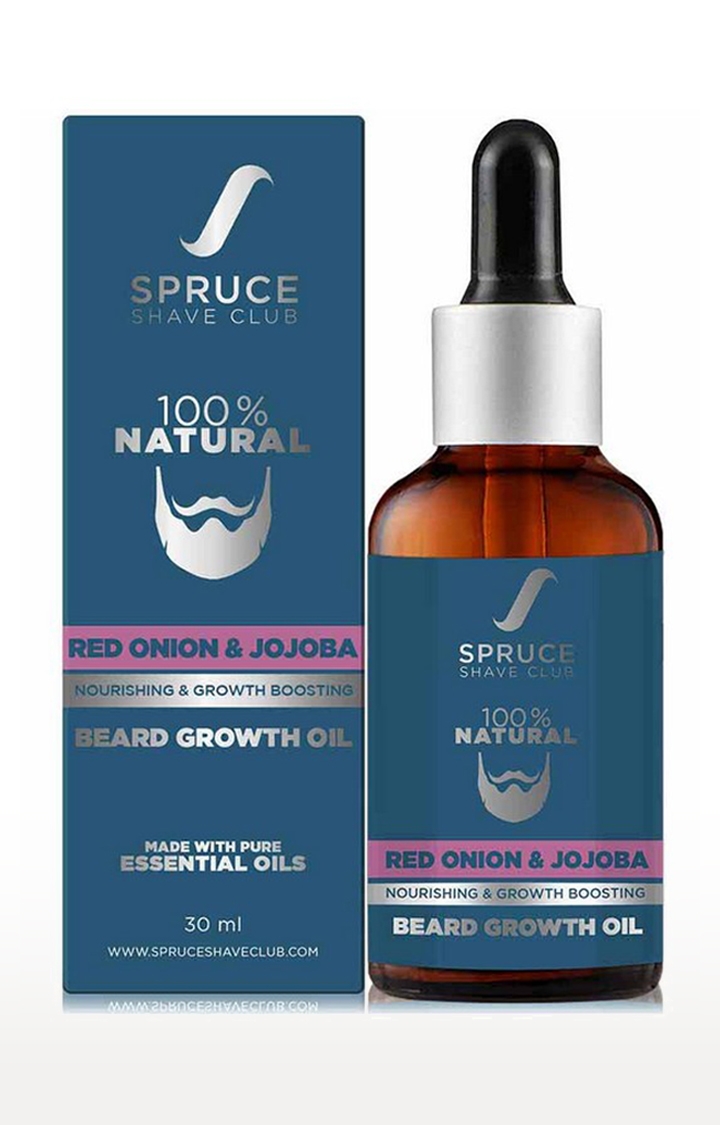 Spruce Shave Club | Spruce Shave Club Advanced Beard Growth Oil For Men | 100% Natural | Red Onion & Jojoba